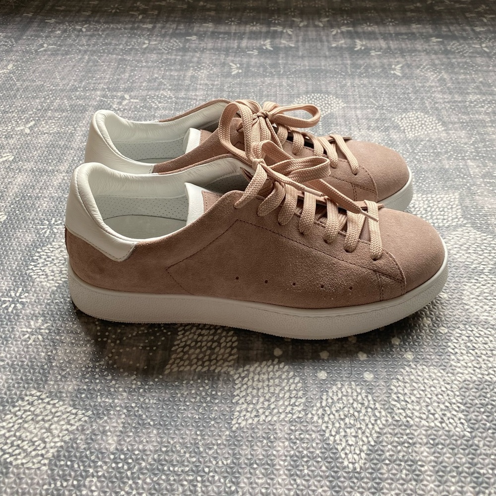 To Boot Sneaker - Blush Suede